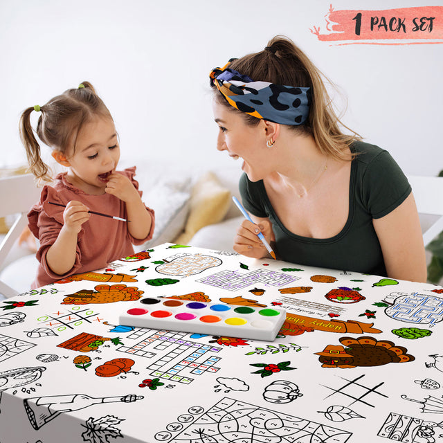 Thanksgiving Coloring Tablecloth