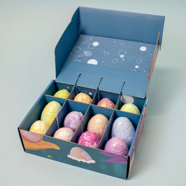 12 Colors Kids Dinosaur Egg Bath Bombs - PopFun
