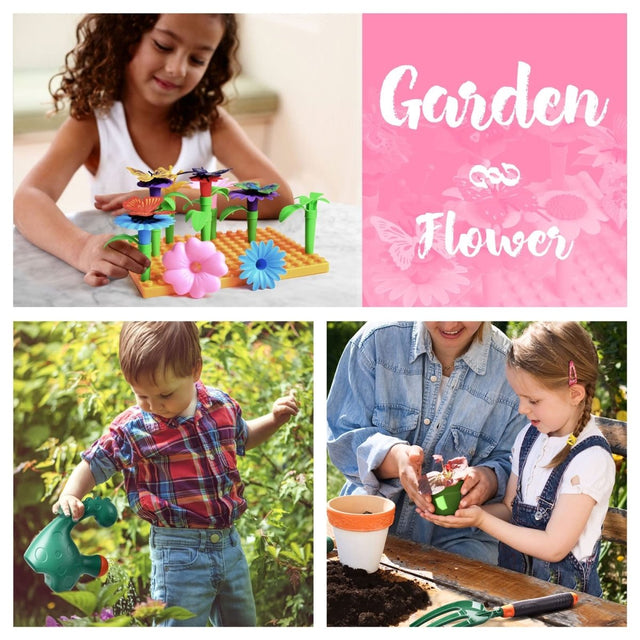 16 Pcs Kids Gardening Tool Toy Set - PopFun
