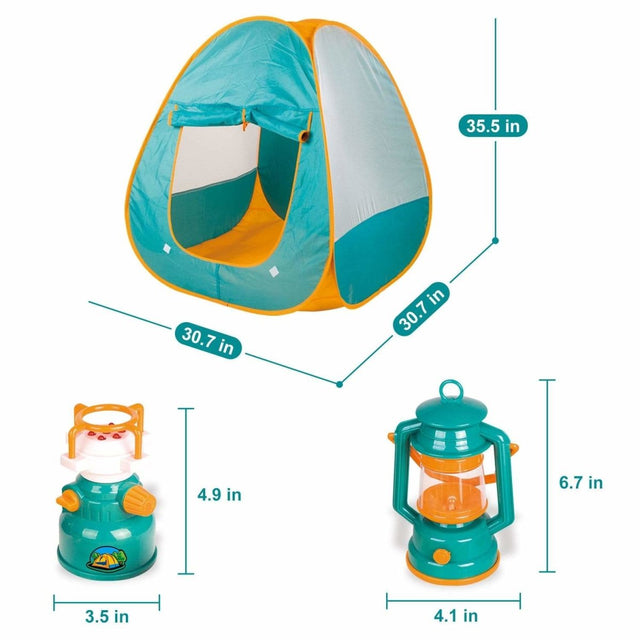 18 Pcs Kids Pop Up Tent & Camping Set - PopFun