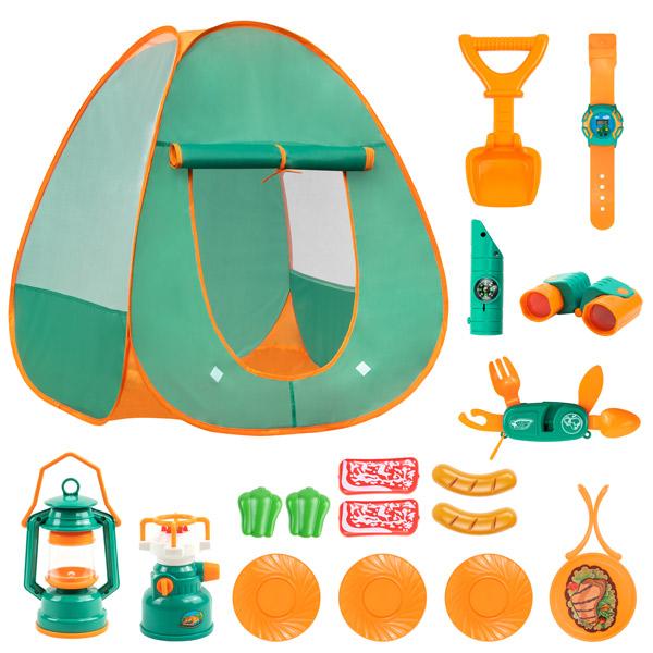 18 Pcs Kids Pop Up Tent & Camping Set - PopFun