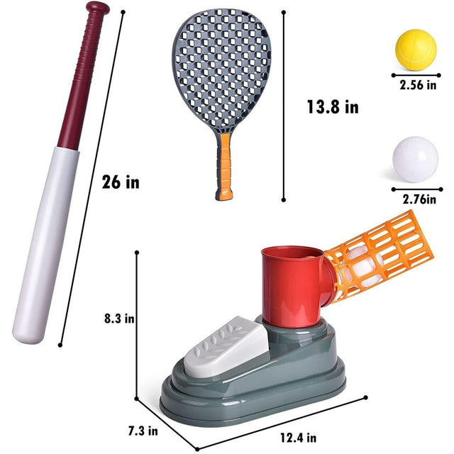 2 in 1 Baseball and Tennis Pitching Machine | PopFun