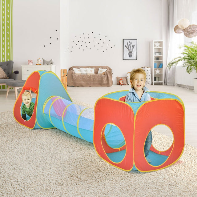 3-in-1 Kids Adventure Pop Up Play Tent - PopFun