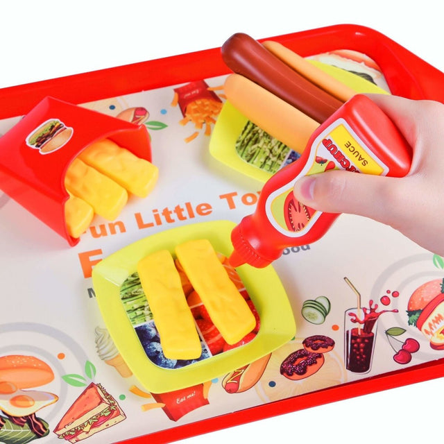 40 Pcs Pretend Play Fast Food Meal Set - PopFun