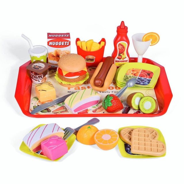 40 Pcs Pretend Play Fast Food Meal Set - PopFun