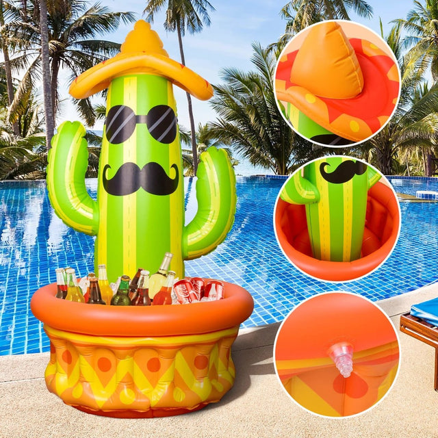 46″ Inflatable Cactus Cooler for Parties - PopFun