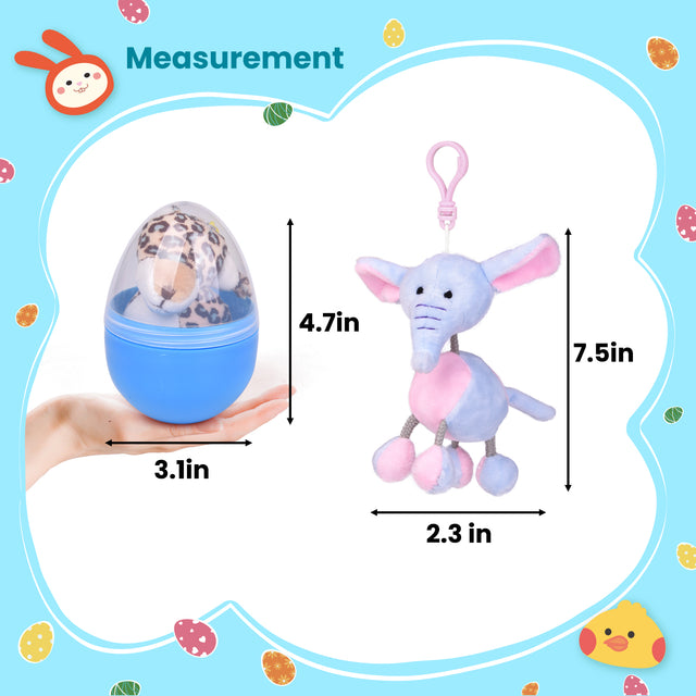 Plush Animal Keychain Easter Eggs