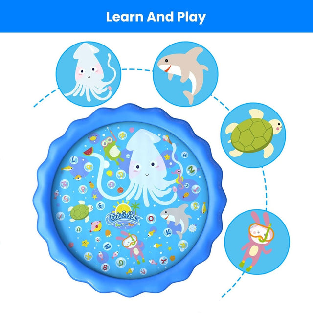 60 Inches Splash Pad for Kids - PopFun