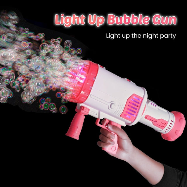 64-hole Bubble Machine Gun with Built in Battery - PopFun