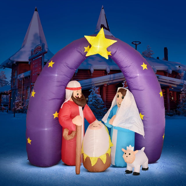 6.5 FT Christmas Inflatable Birth of Jesus - PopFun