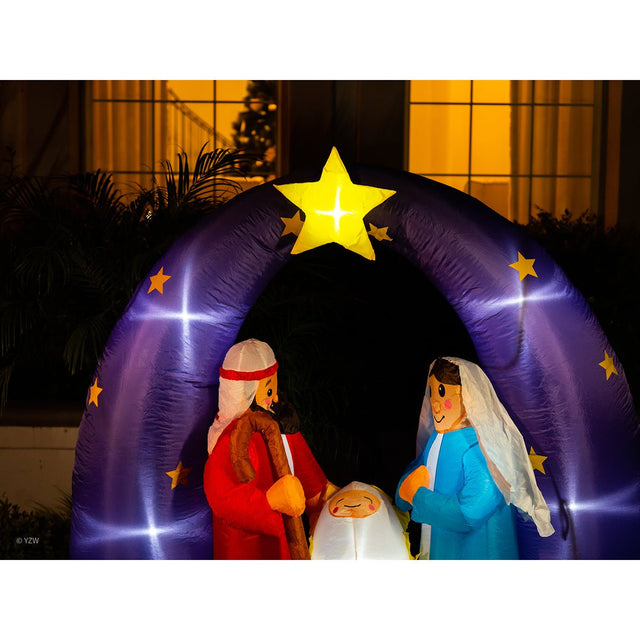 6.5 FT Christmas Inflatable Birth of Jesus - PopFun