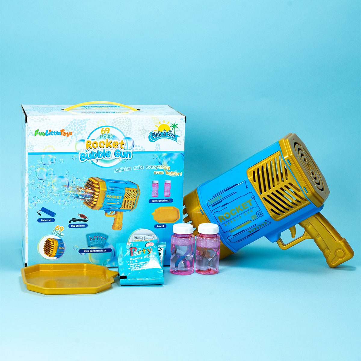69 Holes Big Bubble Gun Blaster Wholesale Fun Little Toys Business
