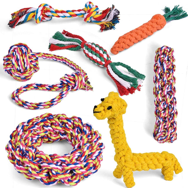 7 Pcs Chew Toy Set for Pets-Wholesale | PopFun