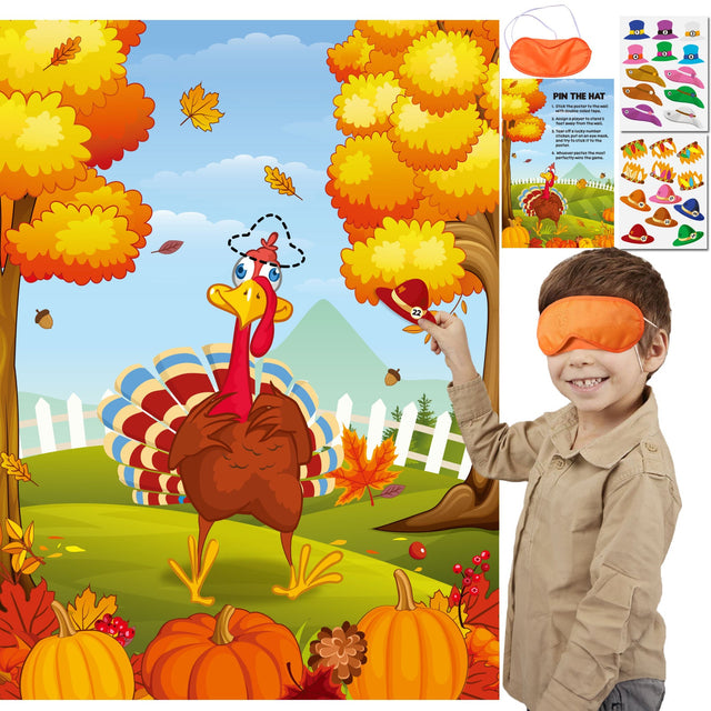 Thanksgiving Pin the Hat Game
