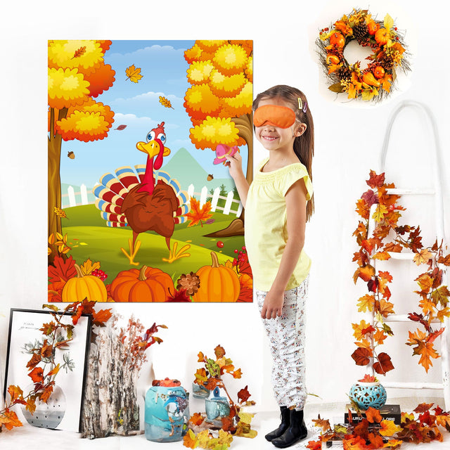 Thanksgiving Pin the Hat Game