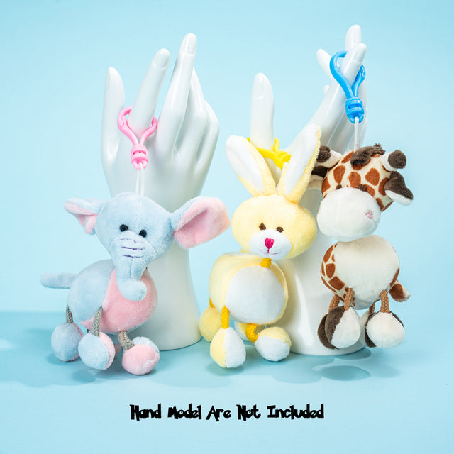 Plush Animal Keychain Easter Eggs