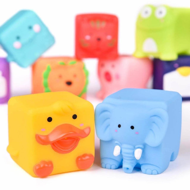 Animal Block Squirters Bath Toys | PopFun