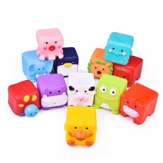 Animal Block Squirters Bath Toys | PopFun