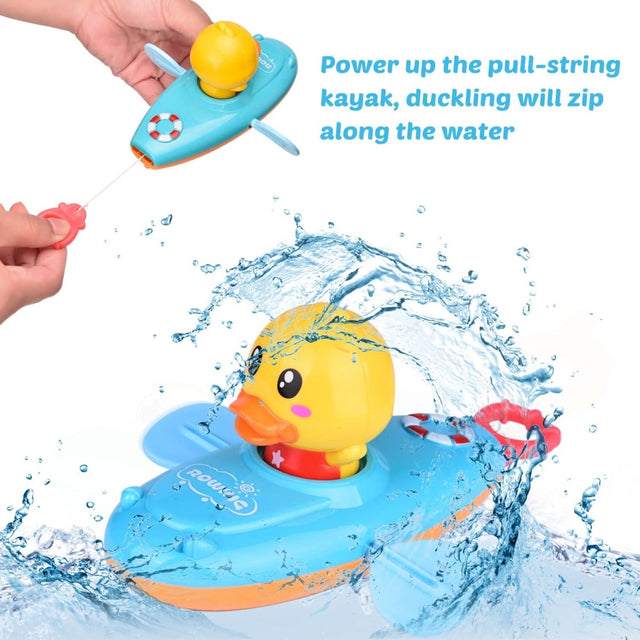 Baby Duck Bath Toys 8 Pcs - PopFun