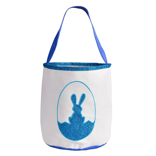 Blue Easter Bunny Basket | PopFun