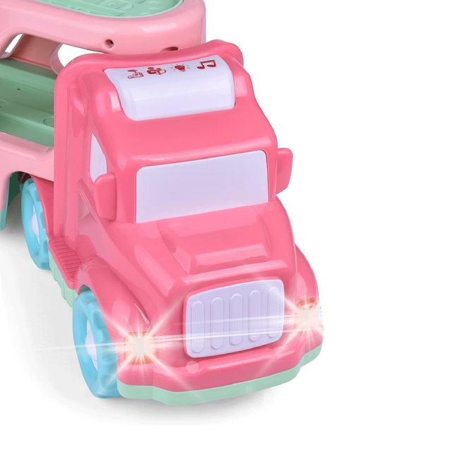 Cartoon Vehicles with Carrier Truck | PopFun