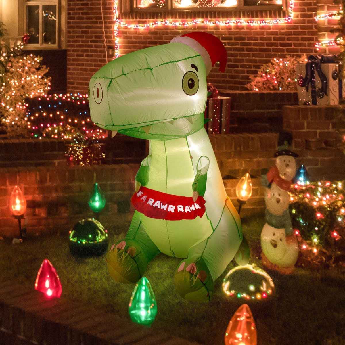 Christmas Dinosaur Holiday InflatableWholesale Fun Little Toys Business funlittletoys