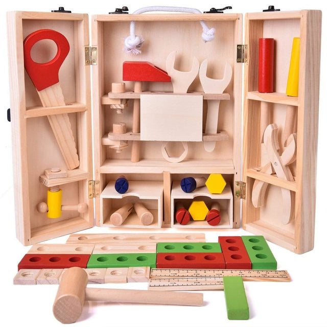 Classic Wooden Tool Box - PopFun