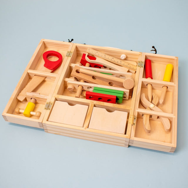 Classic Wooden Tool Box - PopFun