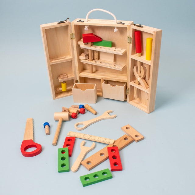 Classic Wooden Tool Box - PopFun