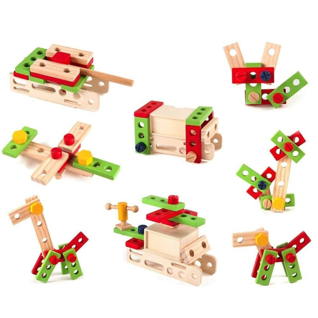 Classic Wooden Tool Box - PopFun