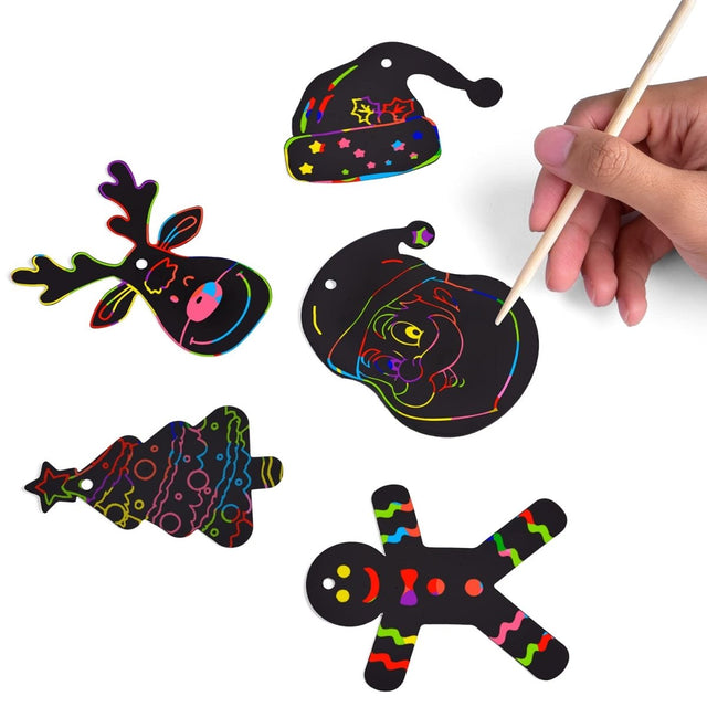 Colorful Christmas Scratch Art | PopFun
