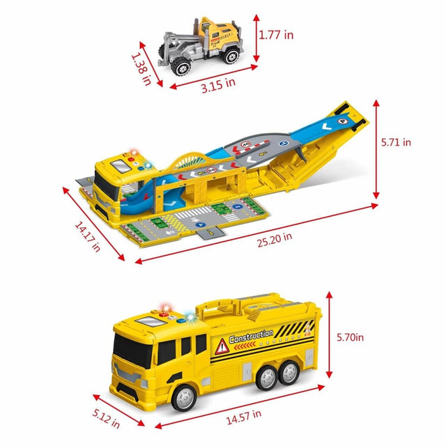 Construction Truck Carrier Toy Set - PopFun