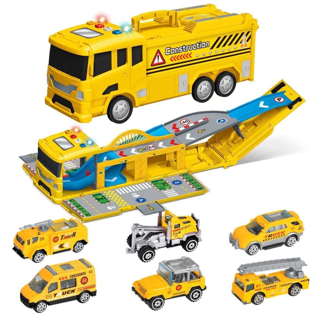 Construction Truck Carrier Toy Set-Wholesale | Fun Little Toys Business –  funlittletoys, image size:1200x1200