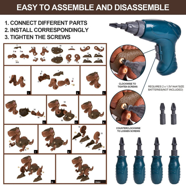 Dinosaur Take Apart Toys for Kids - PopFun