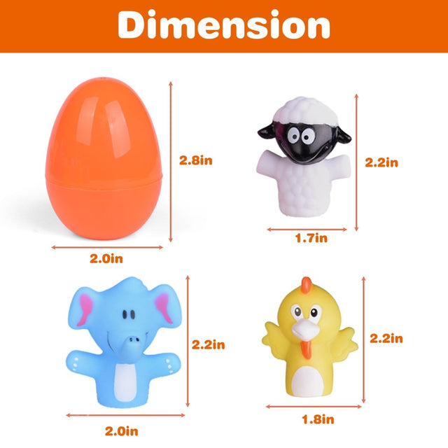 Easter Eggs with Animal Finger Puppets - PopFun
