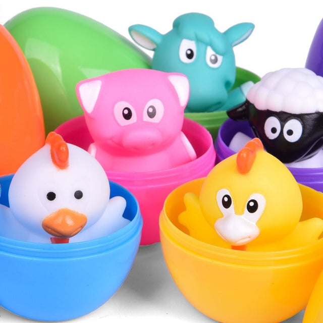Easter Eggs with Animal Finger Puppets - PopFun