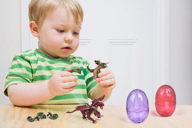 Easter Eggs with Dragon Toys 12 Pack - PopFun