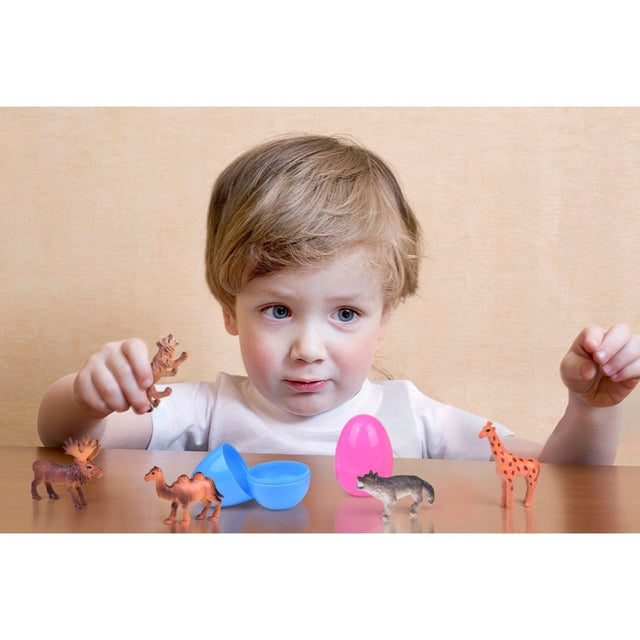 Easter Eggs with Wild Animal Figures - PopFun