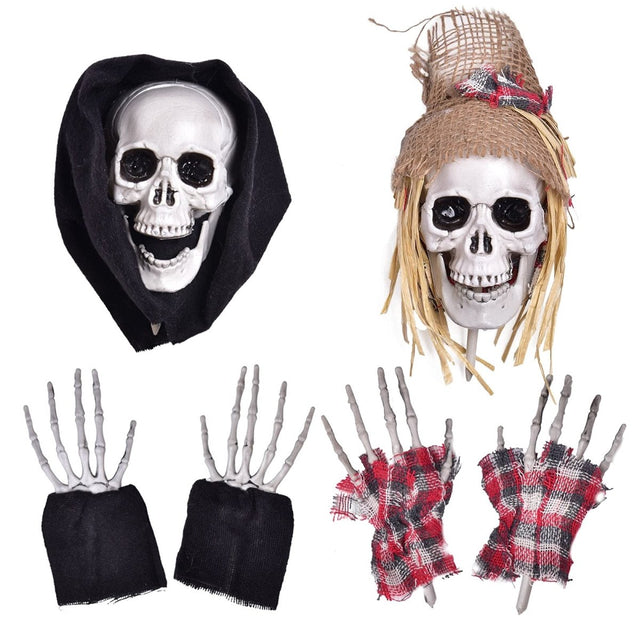 Easy-Set-Up Halloween Skeleton Ground Stakes - PopFun