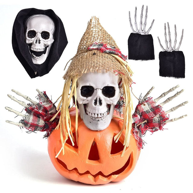 Easy-Set-Up Halloween Skeleton Ground Stakes - PopFun