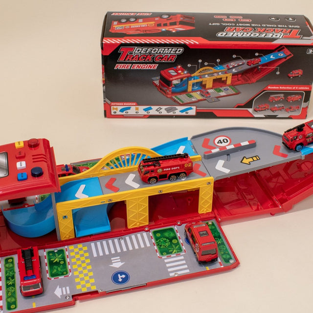 Electric Fire Truck with Carrier - PopFun