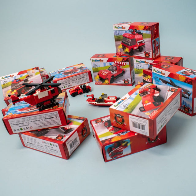 Fire Rescue Cars Building Blocks - PopFun