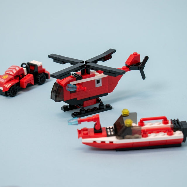 Fire Rescue Cars Building Blocks - PopFun