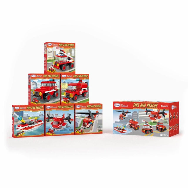Fire Rescue Cars Building Blocks - PopFun