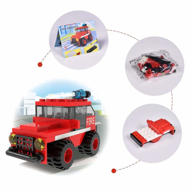 Fire Rescue Cars Building Blocks - PopFun