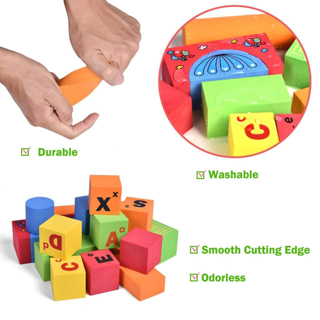 Foam Building Blocks for Kids 108 pcs - PopFun