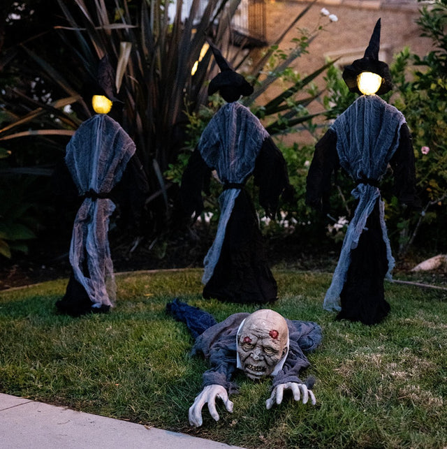 Glowing Halloween Witch Decor 3 pcs - PopFun