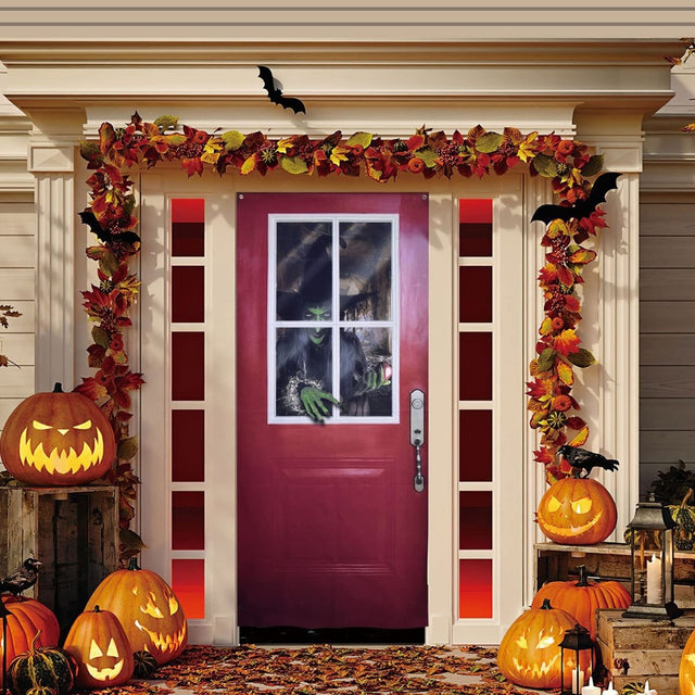 Halloween Decoration Witch Door Cover - PopFun