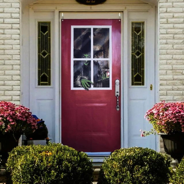 Halloween Decoration Witch Door Cover - PopFun