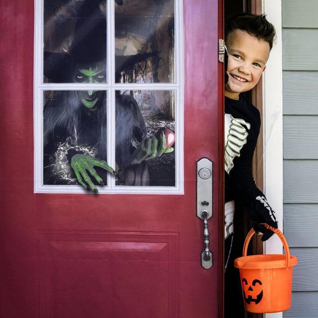 Halloween Decoration Witch Door Cover - PopFun